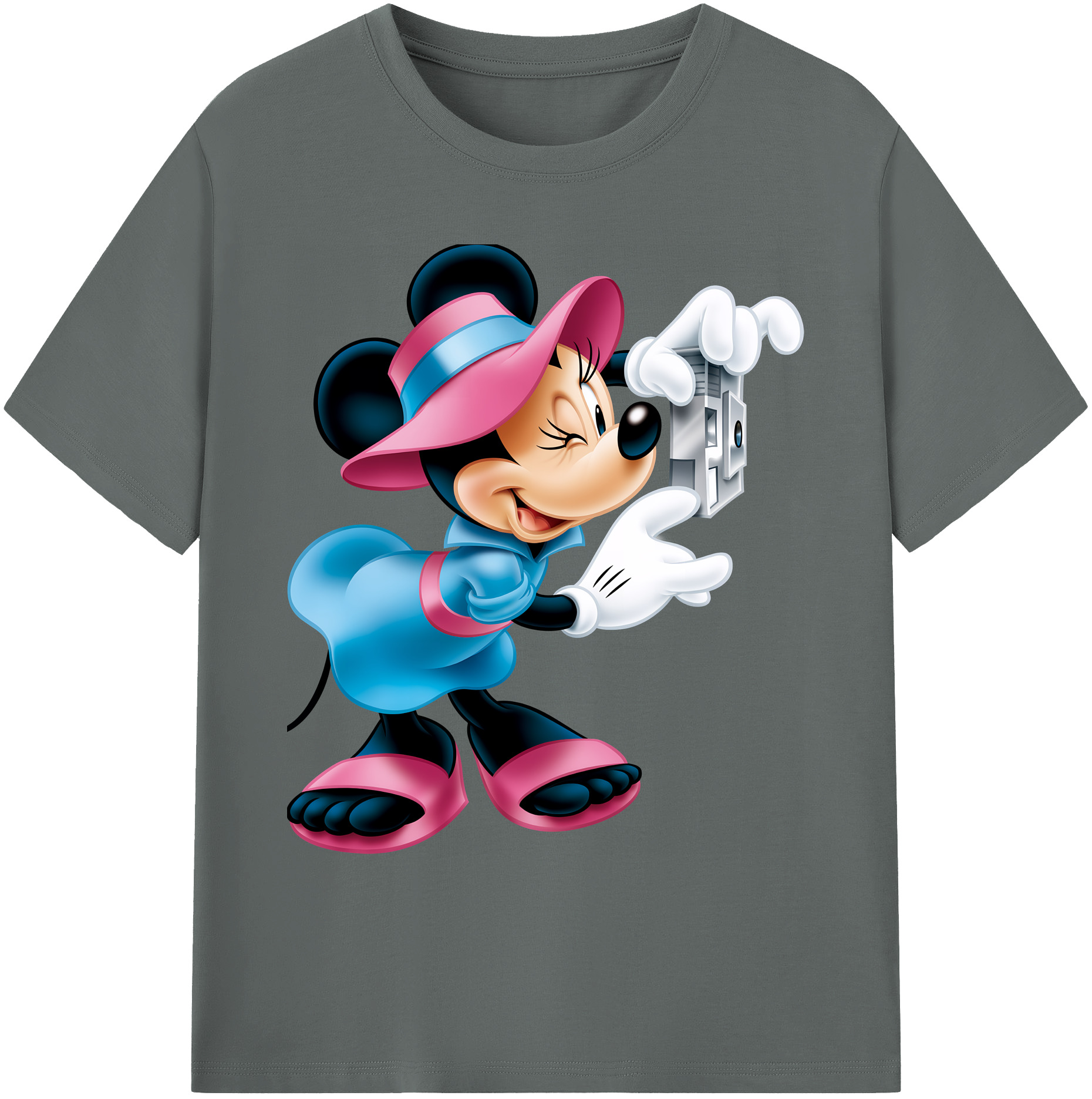 ミッキーマウス Mickey Mouse 綿100％ メンズ半袖Tシャツ｜肌触りやわらか＆通気性